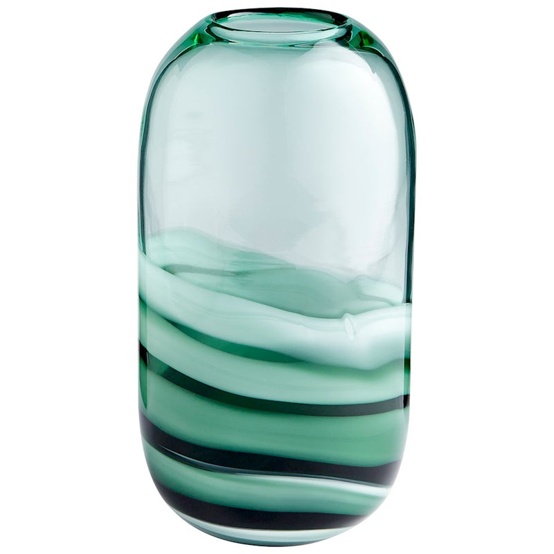 Cyan Design Large Torrent Vase, Green