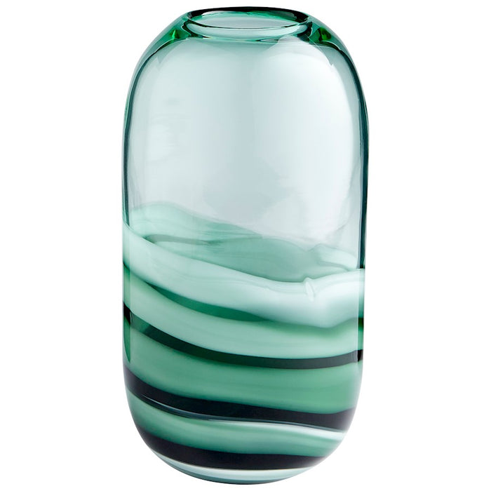 Cyan Design Large Torrent Vase, Green