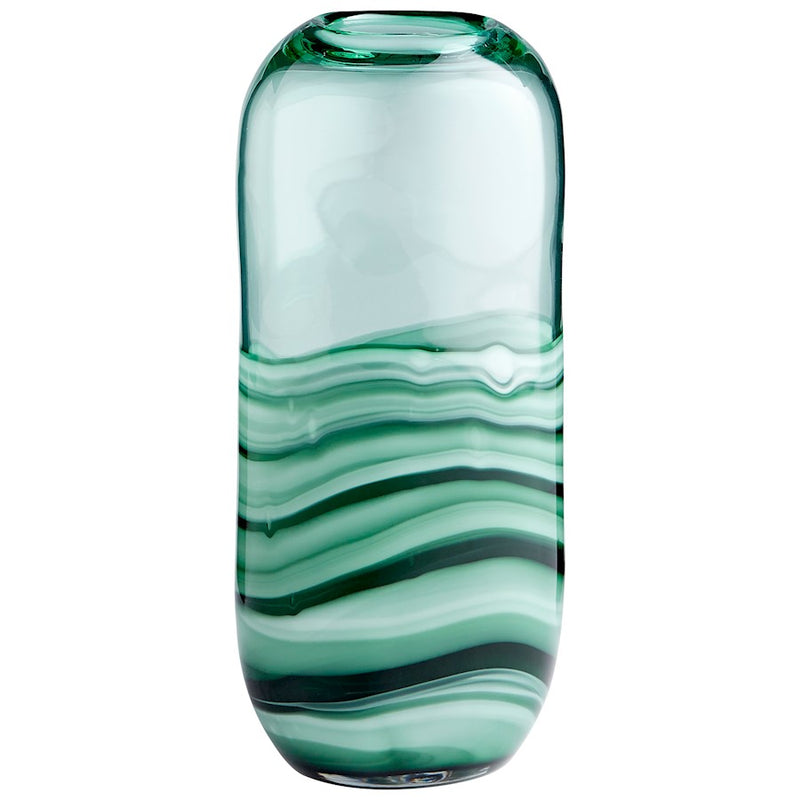 Cyan Design Torrent Vase, Green