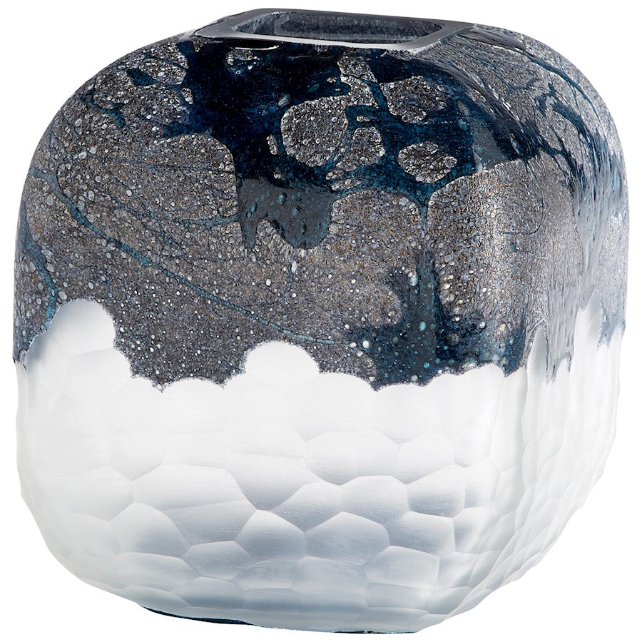 Cyan Design Large Bosco Vase, Blue/White