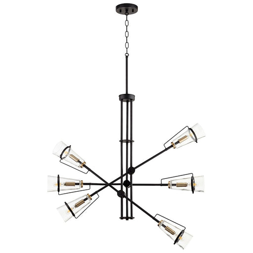 Cyan Design Lyra Pendant, Noir/Aged Brass