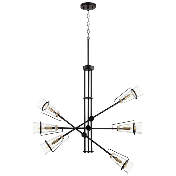 Cyan Design Lyra Pendant, Noir/Aged Brass