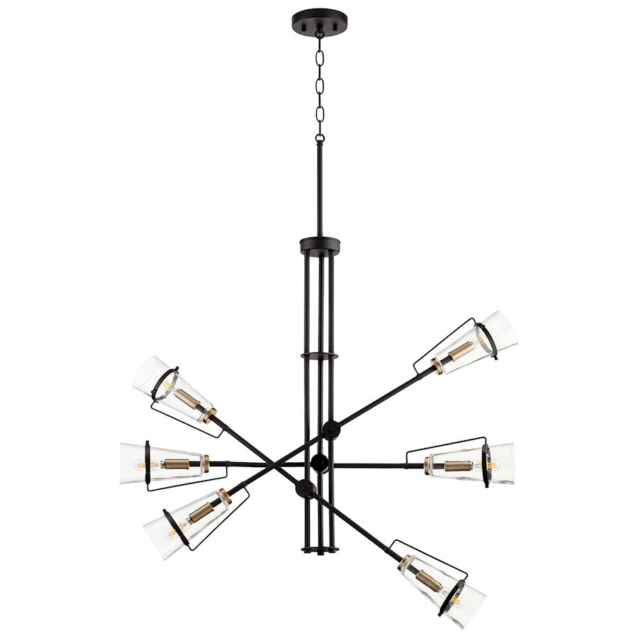 Cyan Design Lyra Pendant, Noir/Aged Brass
