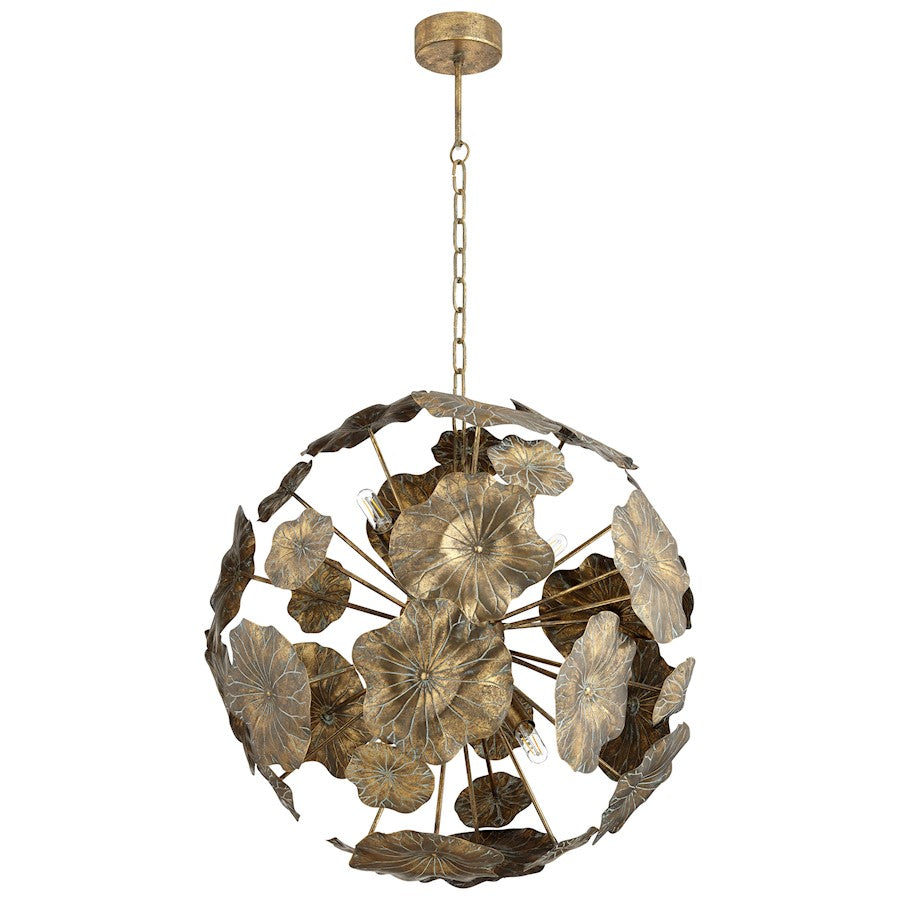 Cyan Design Masai 17" Pendant, Antique Brass
