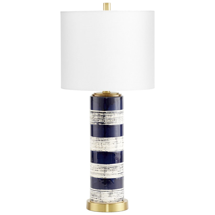 Cyan Design Bristle Brush Table Lamp, Blue