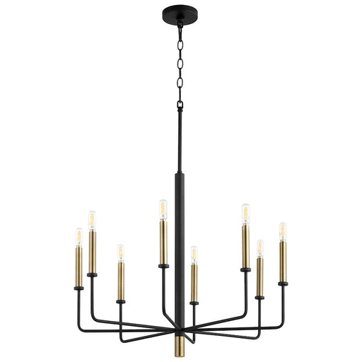 Cyan Design Apollo Chandelier, Noir/Aged Brass
