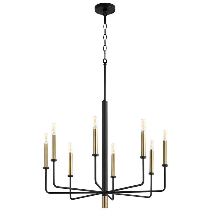 Cyan Design Apollo Chandelier, Noir/Aged Brass