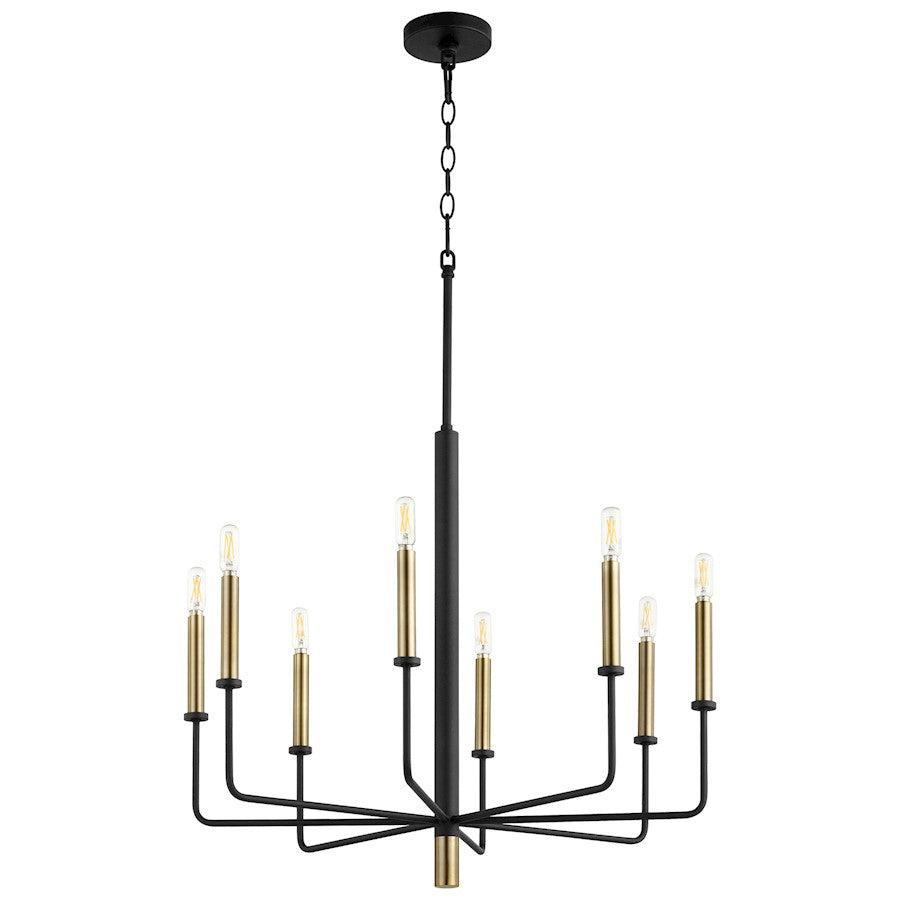 Cyan Design Apollo Chandelier, Noir/Aged Brass