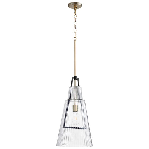 Cyan Design Pylon Pendant, Noir/Aged Brass