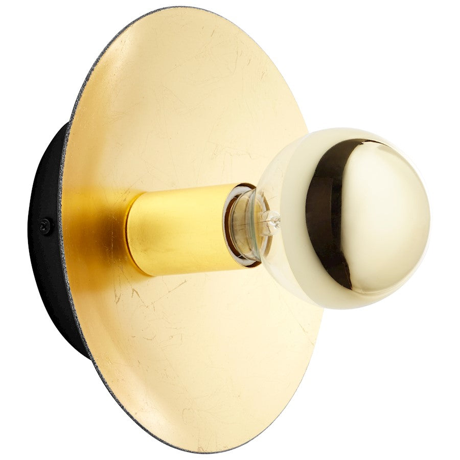 Cyan Design Artemis Wall Mount, Noir/Gold Leaf