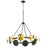 Cyan Design Artemis Chandelier, Noir/Gold Leaf