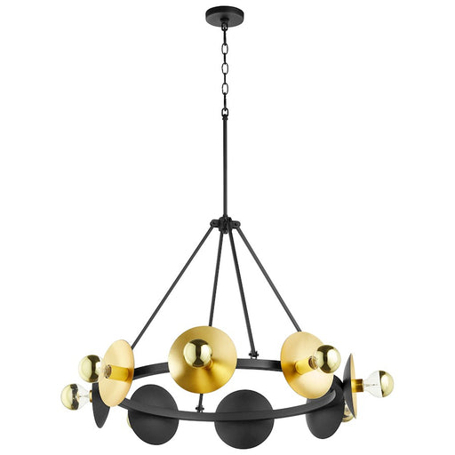 Cyan Design Artemis Chandelier, Noir/Gold Leaf