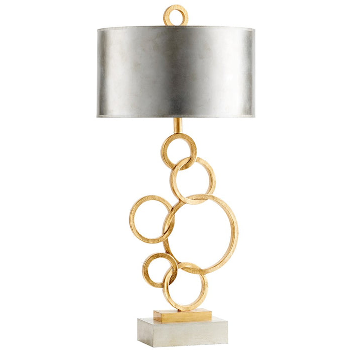 Cyan Design Cercles Table Lamp, Silver/Gold