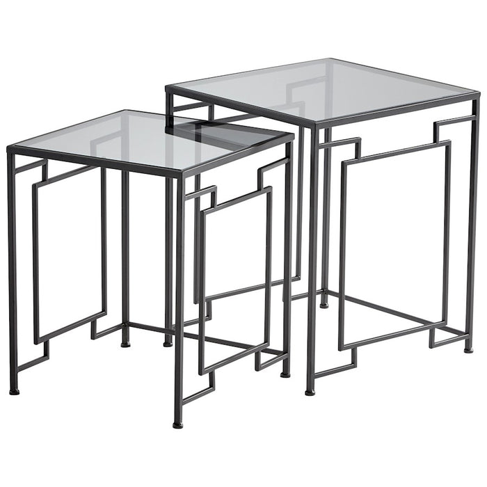 Cyan Design Square Galleria Tables, Noir