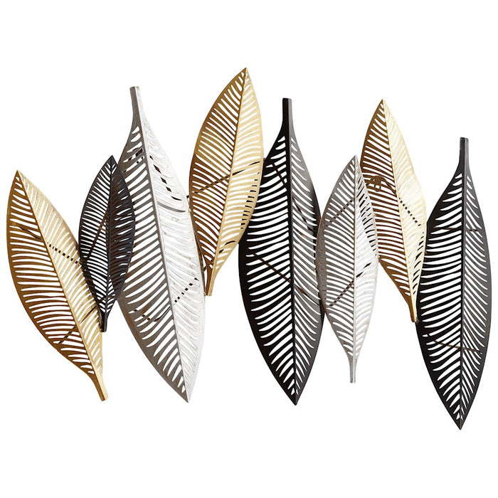 Cyan Design Leaflet Wall Decor, Gold-Noir-Silver