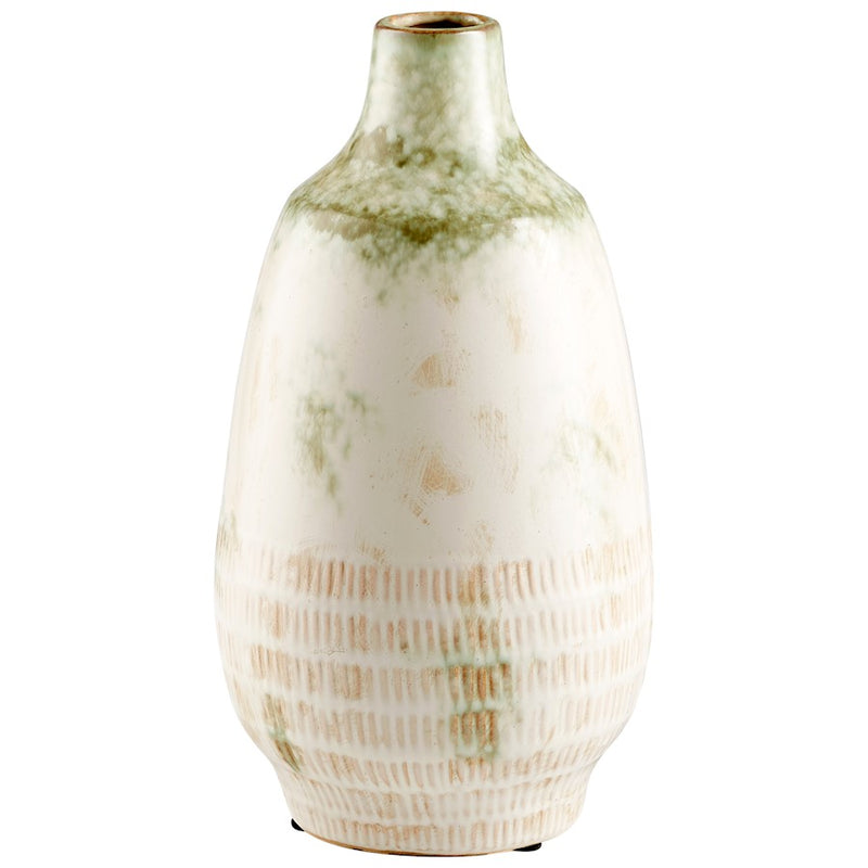 Cyan Design Small Yukon Vase, Olive Pearl Glaze