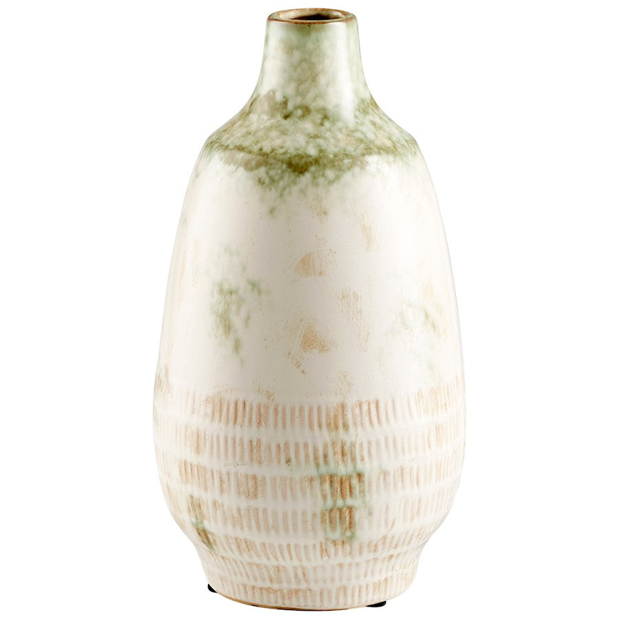 Cyan Design Small Yukon Vase, Olive Pearl Glaze