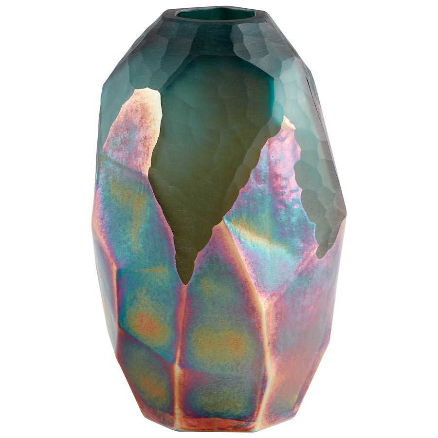 Cyan Design Small Roca Verde Vase, Green/Gold