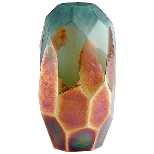 Cyan Design Large Roca Verde Vase, Green/Gold