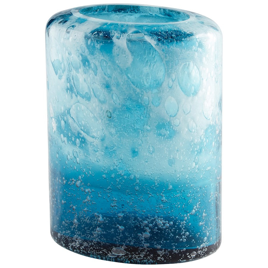 Cyan Design Large Spruzzo Vase, Blue