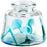 Cyan Design Small Tahoe Vase, Blue/Clear