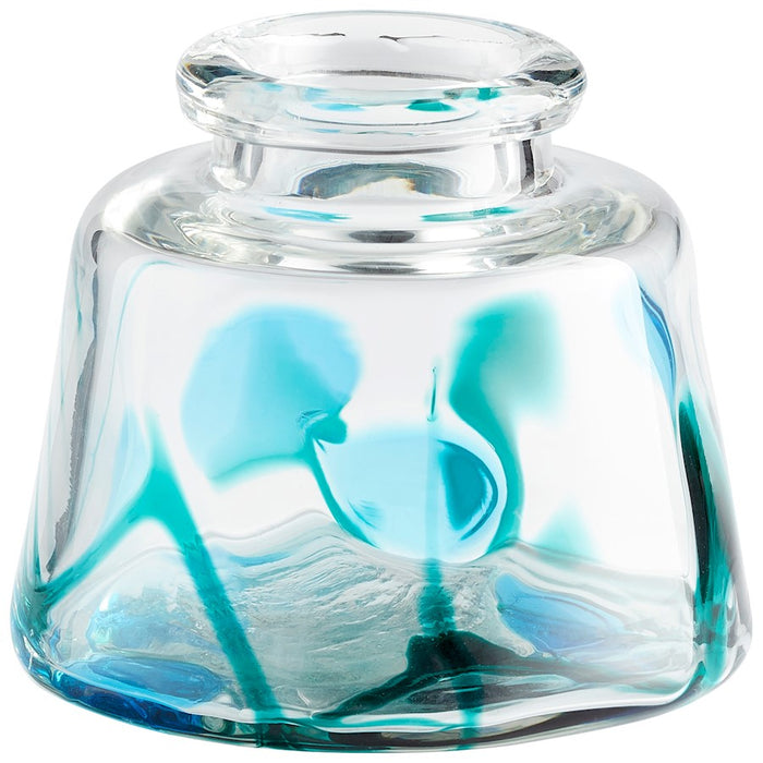 Cyan Design Small Tahoe Vase, Blue/Clear