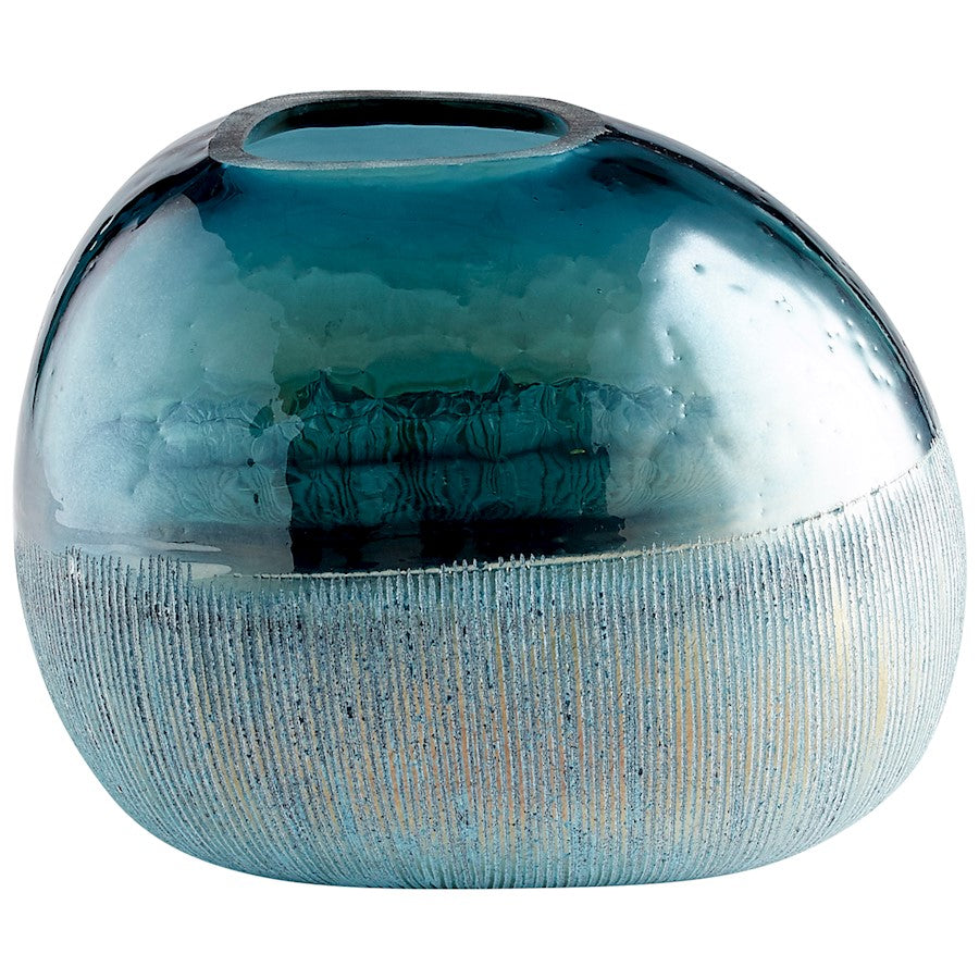 Cyan Design Small Cape Caspian Vase, Blue