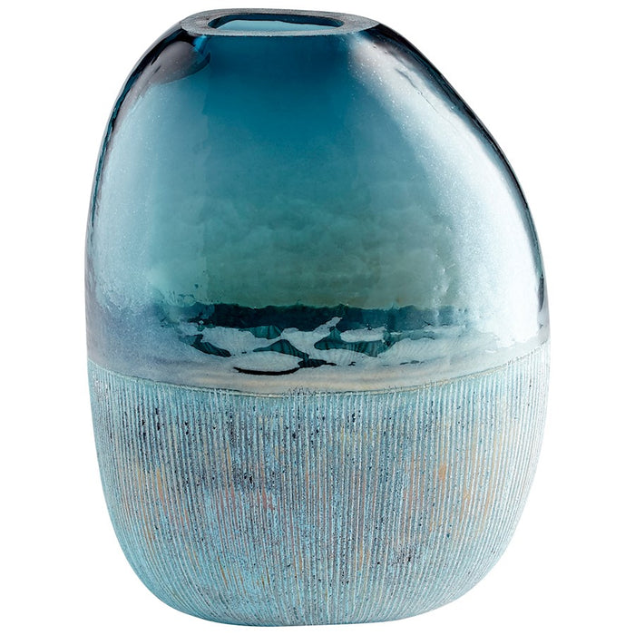 Cyan Design Large Cape Caspian Vase, Blue