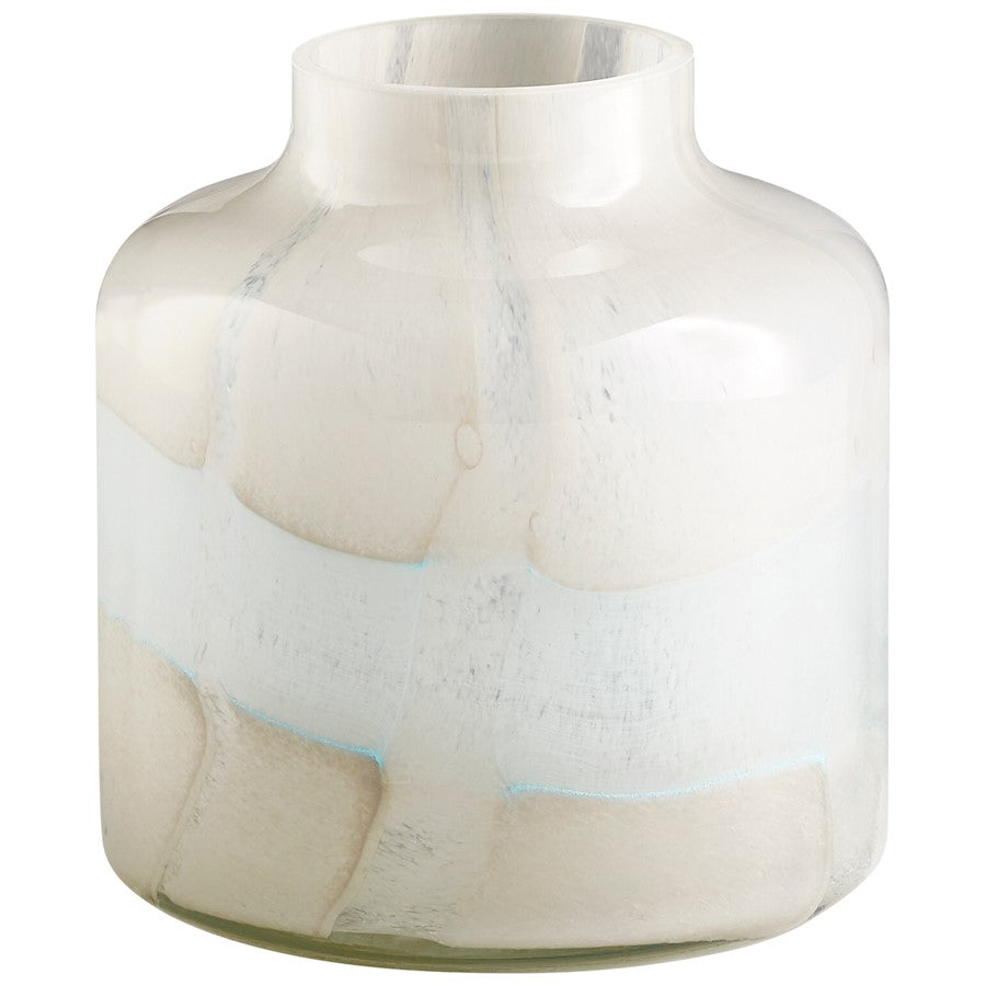 Cyan Design Small Lucerne Vase, Tan/Aqua