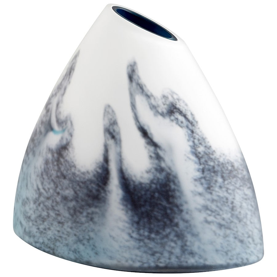 Cyan Design Small Mystic Falls Vase, Blue/White