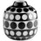 Cyan Design Small Petroglyph Vase, Black/White