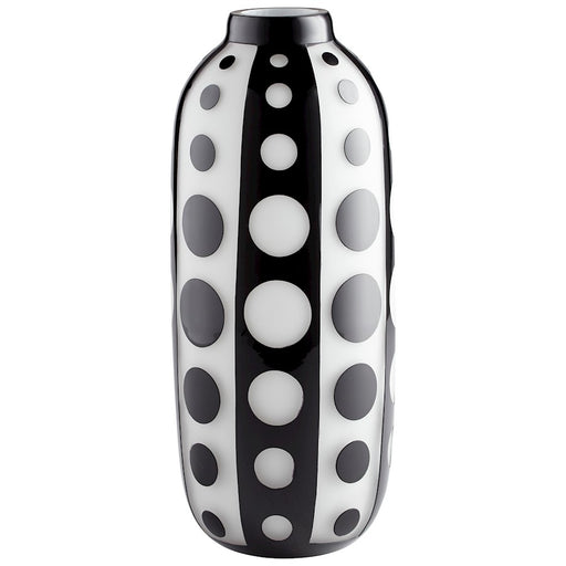 Cyan Design Large Petroglyph Vase, Black/White