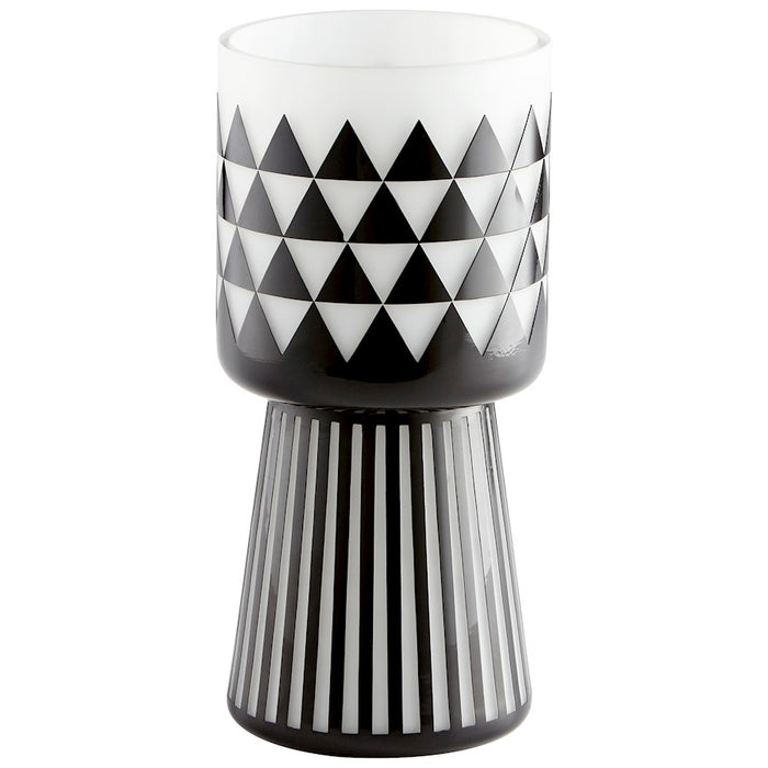 Cyan Design Medium Vector Vase, Black/White