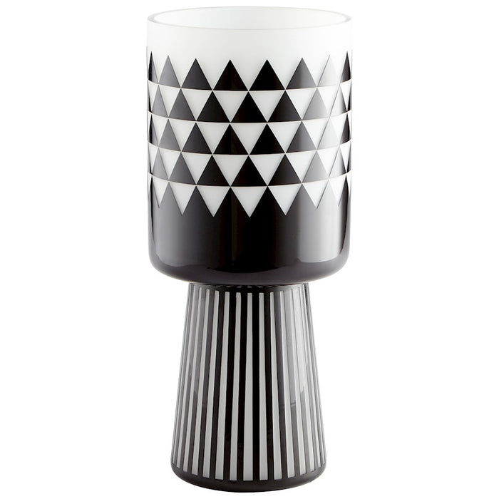 Cyan Design Large Vector Vase, Black/White