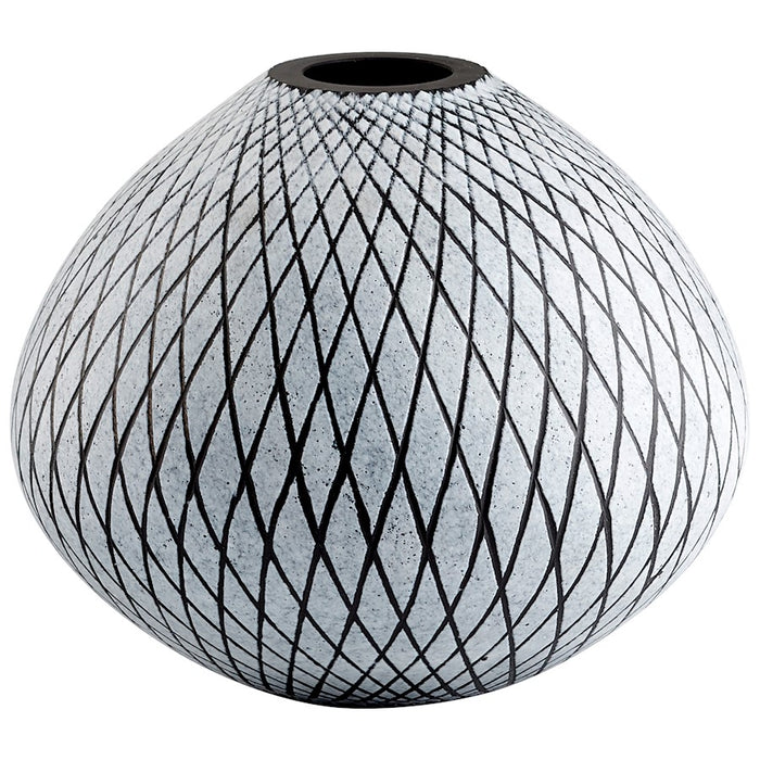 Cyan Design Small Bozeman Vase, Frosted Grey