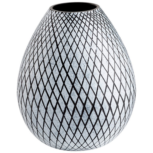 Cyan Design Medium Bozeman Vase, Frosted Grey