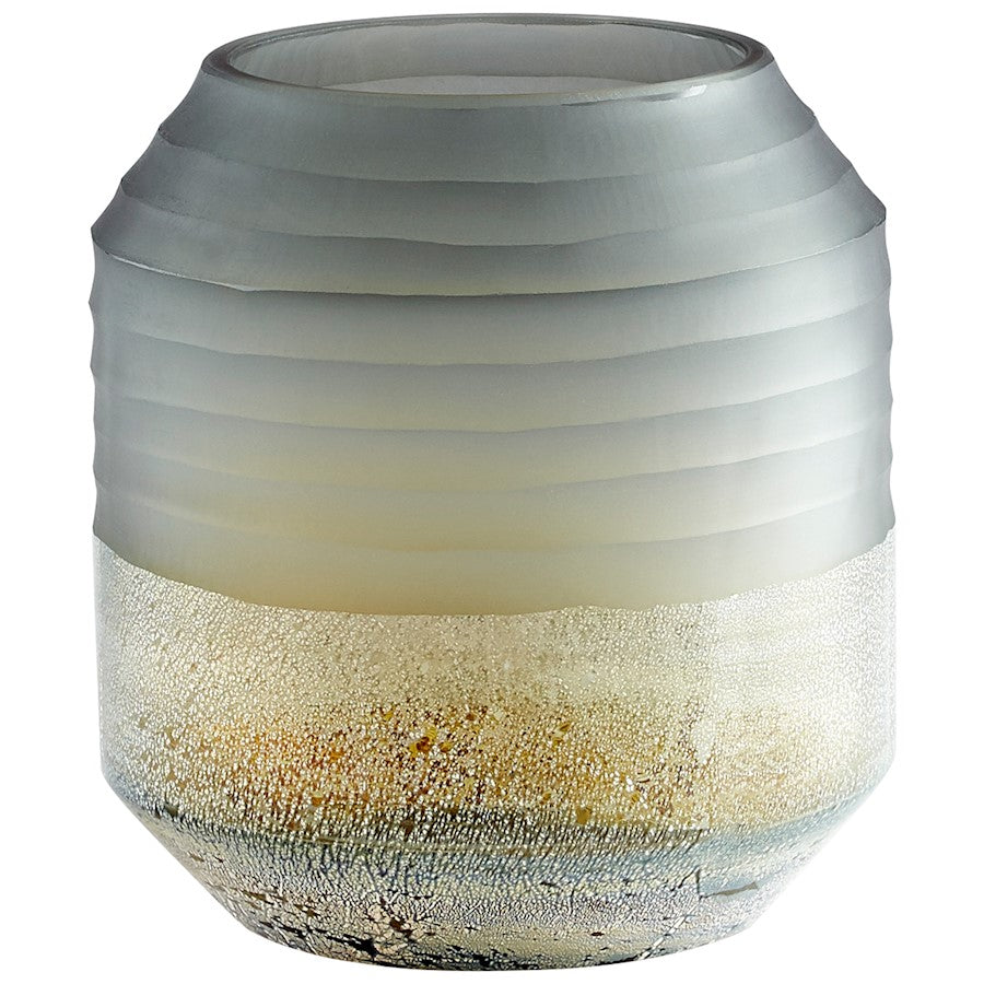 Cyan Design Small Alchemy Vase, Grey/Guilded Silver