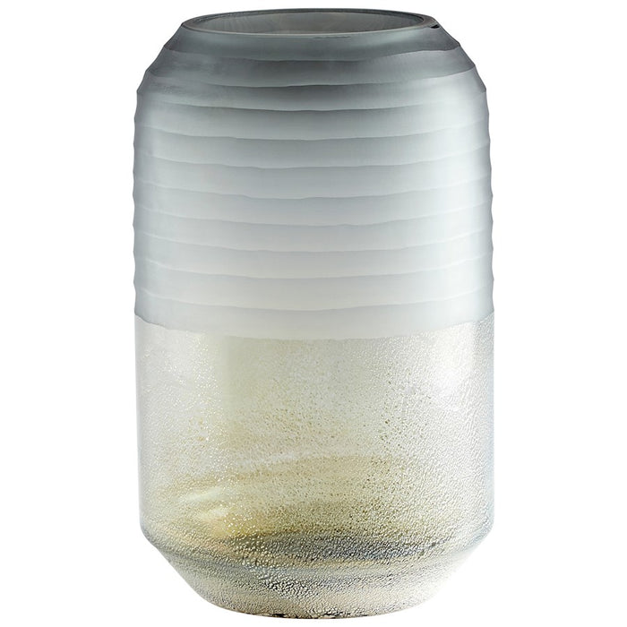 Cyan Design Large Alchemy Vase, Grey/Guilded Silver