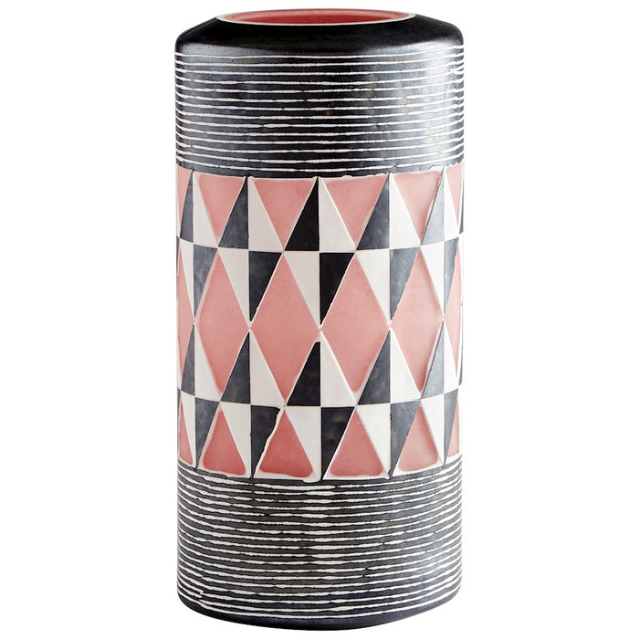 Cyan Design Medium Mesa Vase, Black/White