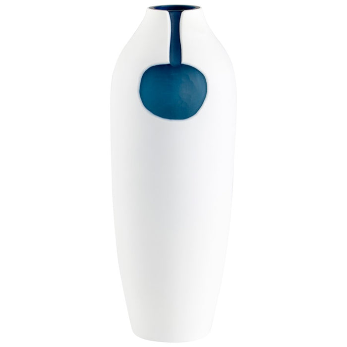 Cyan Design Large Oracle Vase, Blue/White