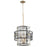 Cyan Design Panorama Chandelier, Noir/Aged Brass