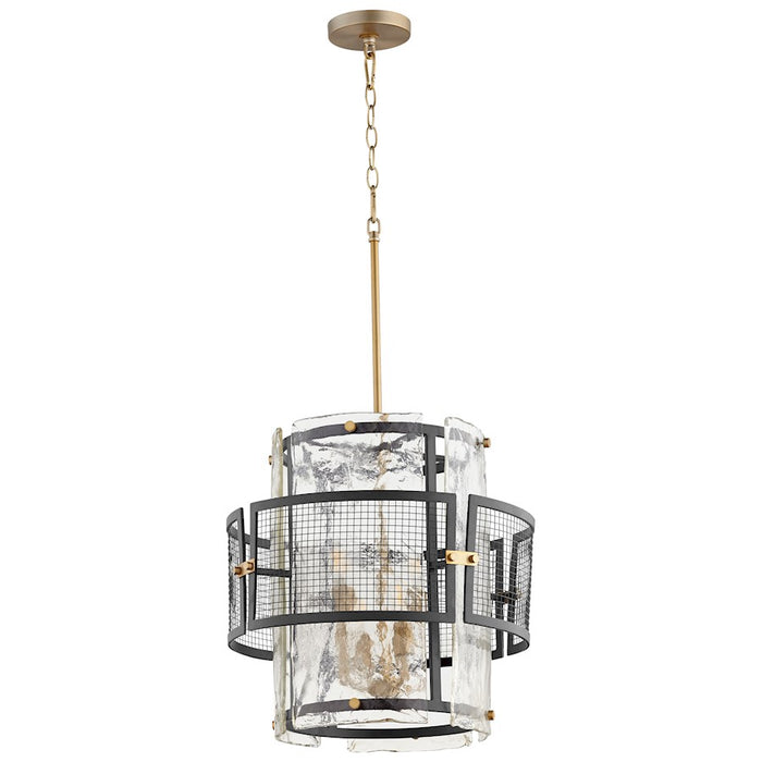 Cyan Design Panorama Chandelier, Noir/Aged Brass