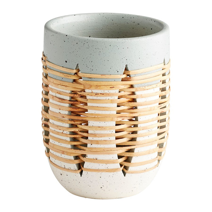 Cyan Design Small Cresent Vase, Grey/Ivory