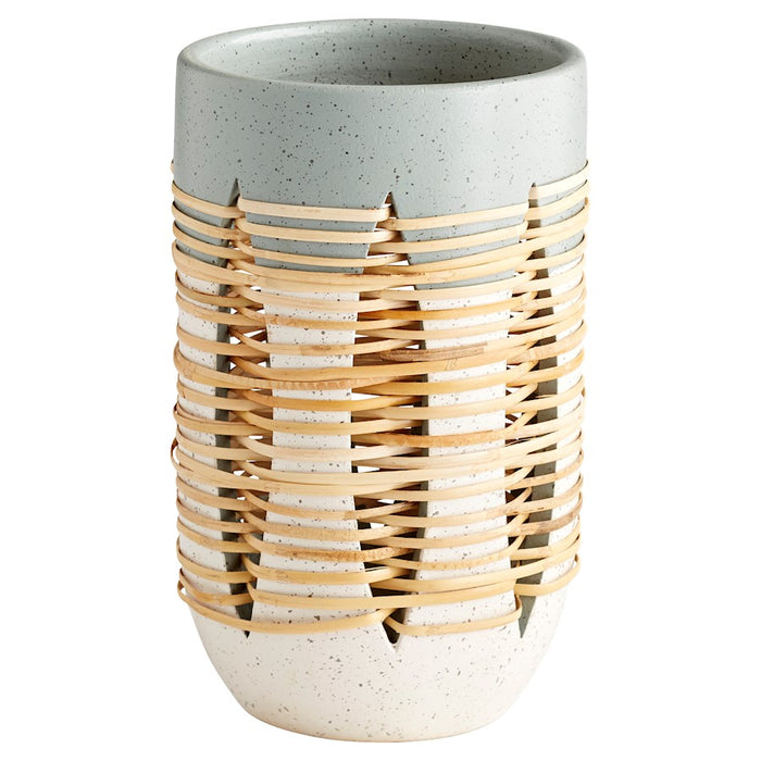 Cyan Design Large Cresent Vase, Grey/Ivory