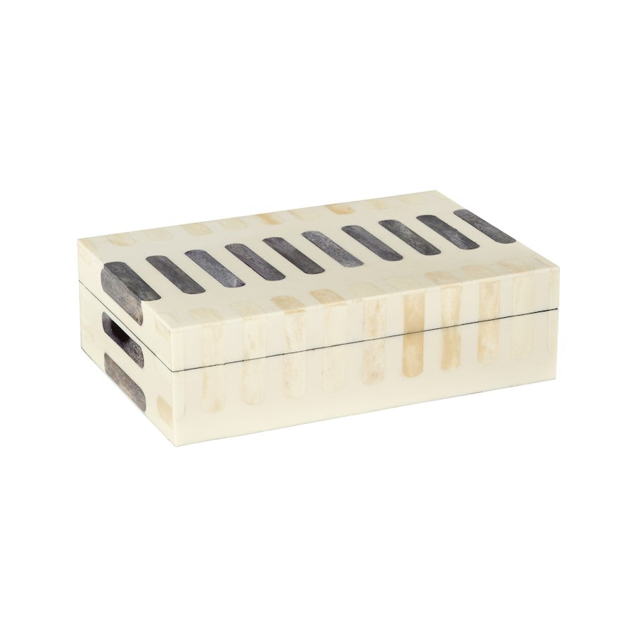 Cyan Design Large Manscala Container, Grey/Ivory