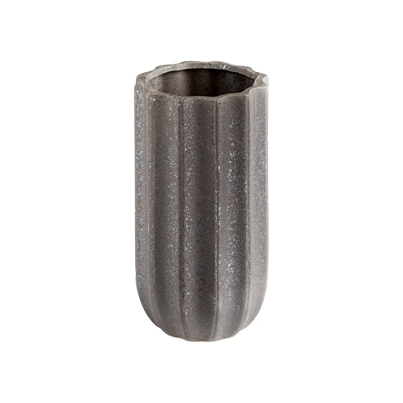 Cyan Design Small Brutalist Vase, Grey