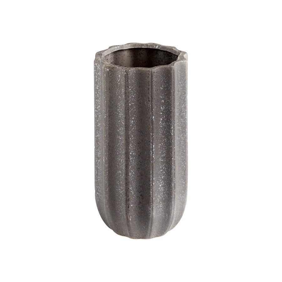 Cyan Design Small Brutalist Vase, Grey