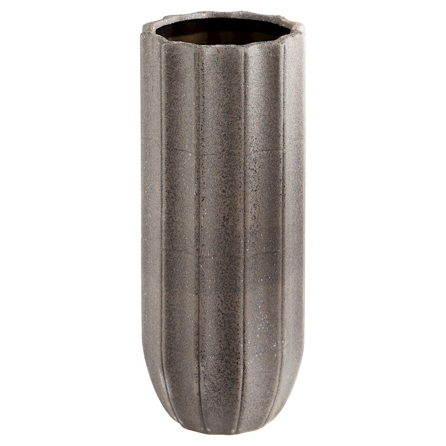 Cyan Design Large Brutalist Vase, Grey