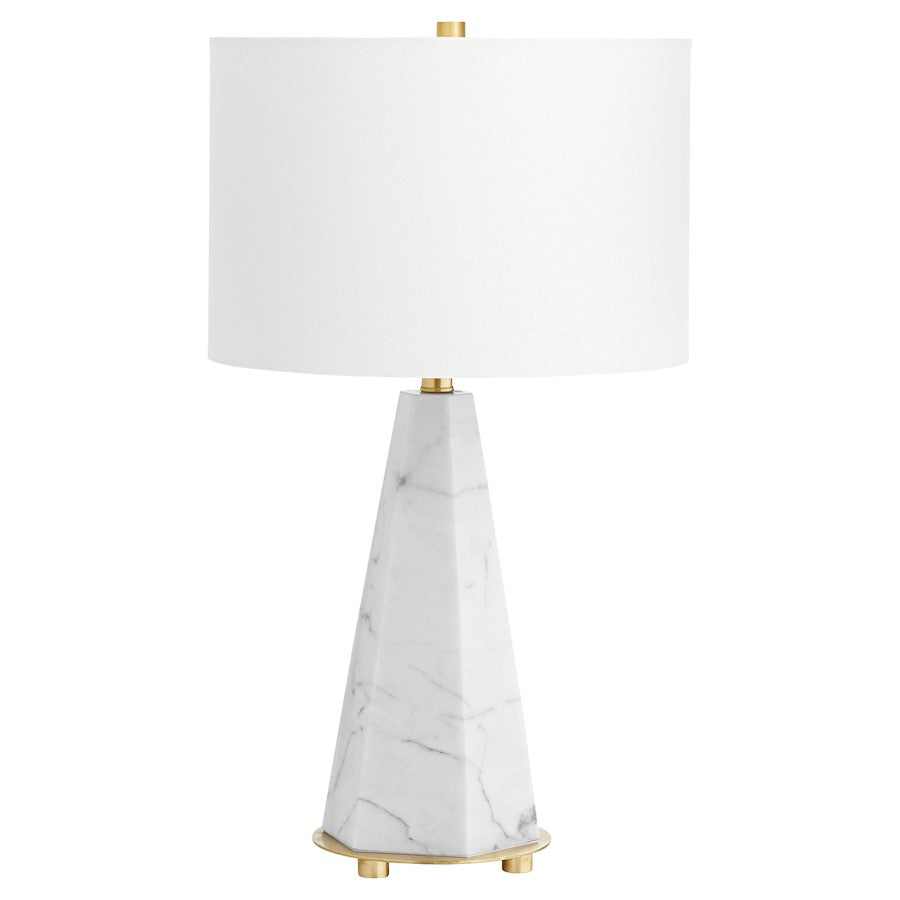 Cyan Design Opaque Storm Lamp with LED, White