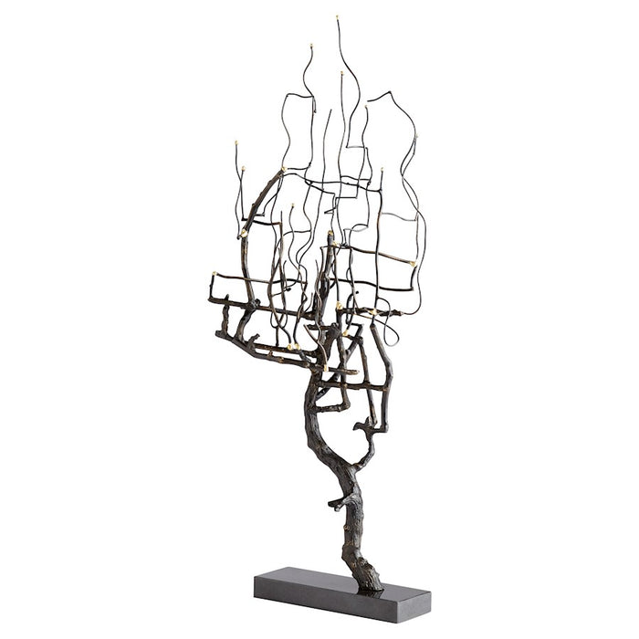 Cyan Design Wilting Brass Sculpture, Gold/Black